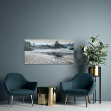 Load image into Gallery viewer, Silver & Gold, 36"x18" Acrylic on Gallery Wrap Canvas