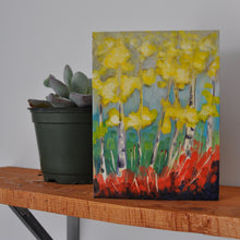 Load image into Gallery viewer, Among the Birches 6"x8" Oil Painting on Birch Wood Panel, Wood Finish Siding