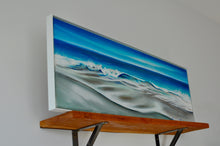 Load image into Gallery viewer, Calm - 36"x12" Oil Painting on Canvas, Framed in White Alluminum Floating Frame