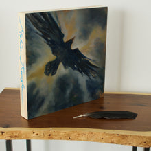 Load image into Gallery viewer, As Above, So Below, 12"x12" Oil on Wood, Wood Side FInish