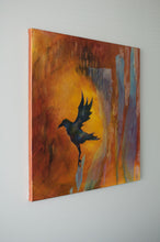 Load image into Gallery viewer, Picking up the Pieces, 28"x28" Mixed Media on Slim Wrap Canvas