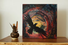 Load image into Gallery viewer, Midnight Sun, 12&quot;x12&quot; Mixed Media on Gallery Wrap Canvas

