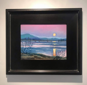 Twilight, 8"x10" Oil on Wood, Framed