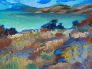 Kal Lake Study 2 12"x9" Oil on Deep Canvas